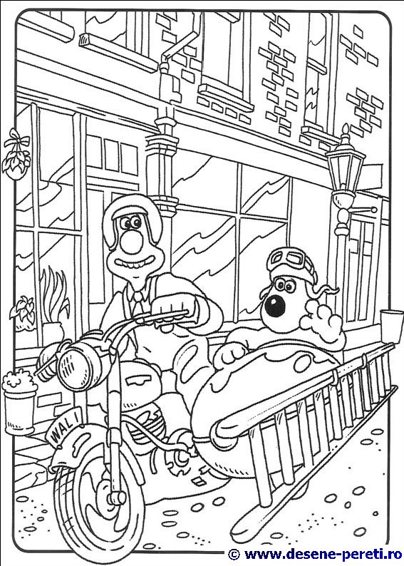 wallace gromit desene colorat